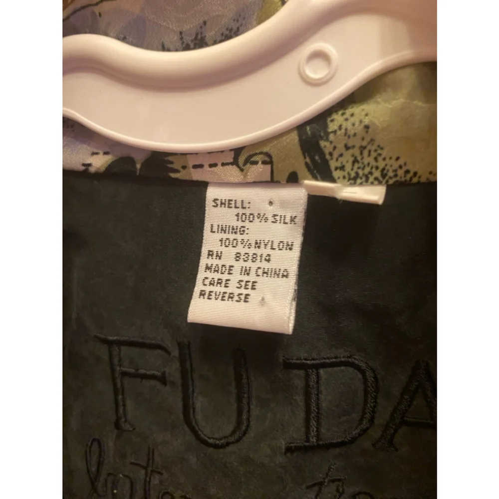 FUDA INTERNATIONAL silk bomber jacket size S see measurements - Picture 4 of 8
